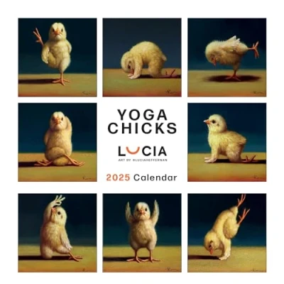 Abbildung von 2025 Yoga Küken quadratischer Kalender