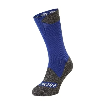 Abbildung von SEALSKINZ Raynham Allwetter Socken, wasserdicht, halbhoch, königsblau graumeliert, Größe XL