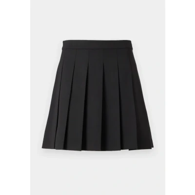 Abbildung von Tommy Hilfiger Damen Timeless Wool Pleated Mini Skirt Ww0ww48354 Faltenrock, Schwarz (Schwarz), 44W