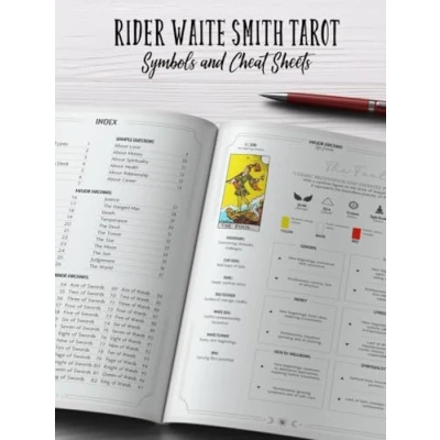 Abbildung von Rider Waite Smith tarot Symbols and Cheat Sheets: Quick reference for reading