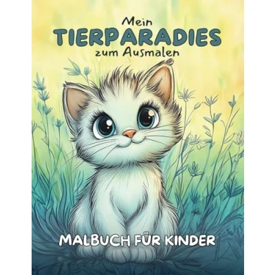 Abbildung von Mein Tierparadies zum Ausmalen Malbuch für Kinder: Kreatives mit über 50 niedlichen Tiermotiven kleine Künstler ab 4 Jahren