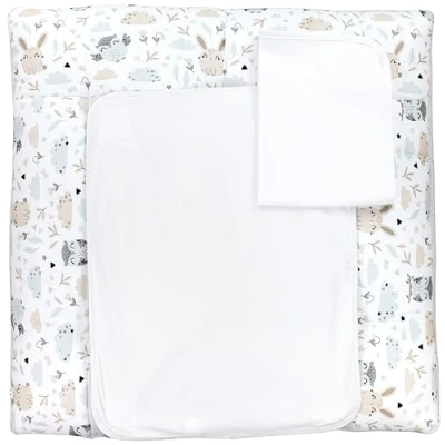 Abbildung von TupTam Wickelauflage inkl. 2 Frotteebezüge Modell MAR02579, Farbe: Hase/Eule, Größe: 65 x 75 cm