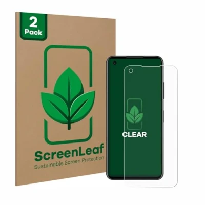Abbildung von ScreenLeaf (2 Stück Schutzfolie für ASUS ZenFone 10 [nachhaltiger Displayschutz, Folie, transparent, kratzfest]