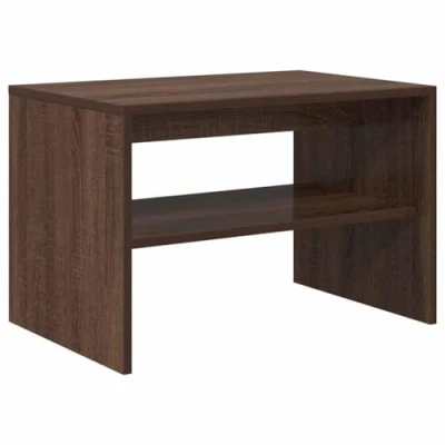 Abbildung von vidaXL TV Schrank Braun Eichen Optik 60x40x40 cm Holzwerkstoff, Möbel, Fernsehtisch, Medienschrank, Fernsehschrank, Konsole, Bank, Regal