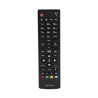 Abbildung von ASHATA TV Ersatzfernbedienung, Wireless Ersatz Fernbedienung Smart Remote Controller für Fernseher AKB74915324 Schwarz