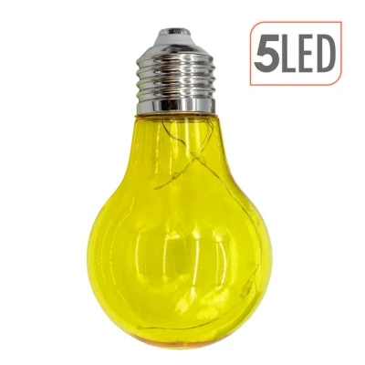 Abbildung von Spetebo LED Lichterkette Solar mit 10 bunten Glühbirnen 180 cm, Garten Dekobeleuchtung farbigen Lampen