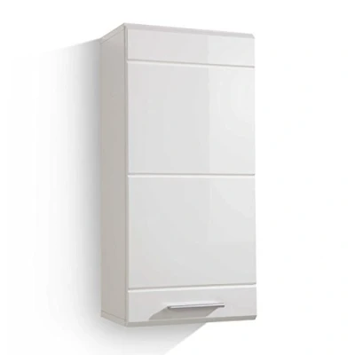 Abbildung von trendteam smart living Hängeschrank Wandschrank Badezimmer Mezzo Aufbaumaß (BxHxT) 37 x 77 23 cm Farbe Weiß 128050101