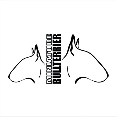 Abbildung von siviwonder Auto Aufkleber MINI Bullterrier/Bullterrier Profil Hundeaufkleber black