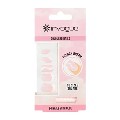 Abbildung von Invogue French Dream Square Nails (24 Pieces)