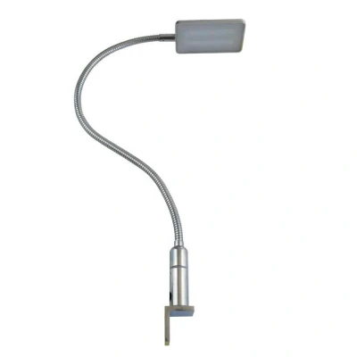 Abbildung von kalb Bettleuchte 4W LED Leseleuchte Nachttischlampe Leselampe flexibel, 1er Set chrom, warmweiß