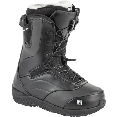 Abbildung von Nitro Damen Snowboards Crown TLS &#039;23 Leichter Snowboardschuh Snowboardboot mit Schnellschnürsystem Allround Freestyle Freeride Softboot Warm Boots, Black, MP 22,5 // EU 35 1/3 US 5