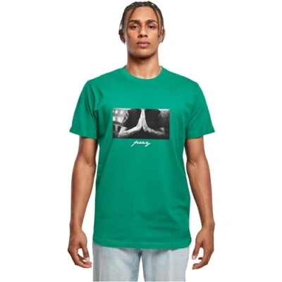 Abbildung von Mister Tee PRAY Tshirt print, Herren, Größe: Medium, Blue