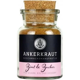 Abbildung von Ankerkraut Zimt &amp; Zucker, 100g im Korkenglas