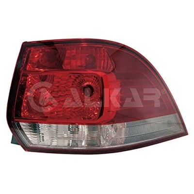 Abbildung von ALKAR 2242137 Rückleuchte rechts äusserer Teil PY21W Gehäuse mit schwarzem Innenteil ohne Lampenträger VOLKSWAGEN: Golf 6 Variant