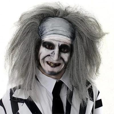 Abbildung von I LOVE FANCY DRESS VERRÜCKTER Mann Halloween PERÜCKE KOSTÜM ZUBEHÖR KOMISCH Geist Herren &amp; Damen