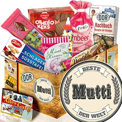 Abbildung von Geschenkset DDR/Beste Mutti der Welt/Geschenkidee DDR Süßigkeitenbox