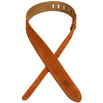 Abbildung von Levy&#039;s Leathers MS12 HNY 2&quot; Hand Brushed Suede Guitar Strap, Honey
