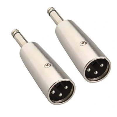 Abbildung von Jopto XLR Stecker auf 6,35 mm Mono Klinkenstecker, Audio Adapter, Stecker, TRS M Koppler, Mikrofonstecker, 2 Stück