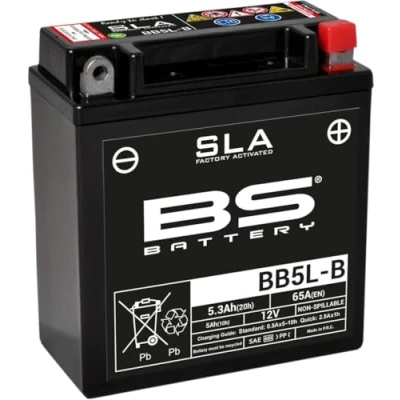 Abbildung von BS Battery 300671 BB5L B AGM SLA Motorrad Batterie, Schwarz