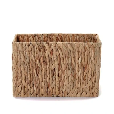 Abbildung von CREEDWOOD ZEITUNGSKORB Talia Wasserhyazinthe, Breite 38cm Geflochtener Zeitschriftenhalter, Natur Zeitungsständer, Magazinhalter, Zeitungssammler, Aufbewahrungskorb