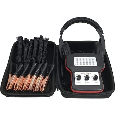 Abbildung von ZKTOOL Noise Chassis System, Elektronisches Auto Stethoskop, 6 Kanal Ohrenschalldetektor, Ohr Automobil Motorgeräusch Finder Tool, Stethoskop Diagnoseset mit Kopfhörern