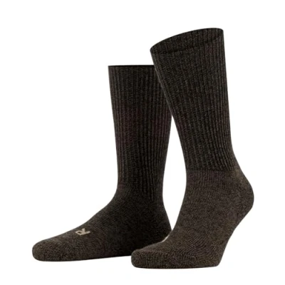 Abbildung von FALKE Unisex Socken Walkie Ergo U SO Wolle einfarbig 1 Paar, Braun (Dark Brown 5450), 44 45