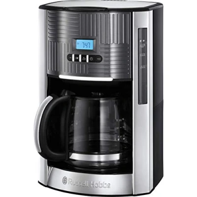 Abbildung von RUSSELL HOBBS Filterkaffeemaschine &quot;Geo Steel 25270 56&quot;, 1,5 l Kaffeekanne, Papierfilter, 1x4