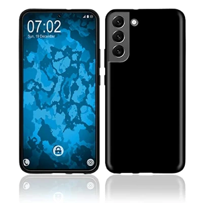 Abbildung von PhoneNatic case kompatibel mit Samsung Galaxy S22 Schwarz Silikon Hülle Crystal Cover