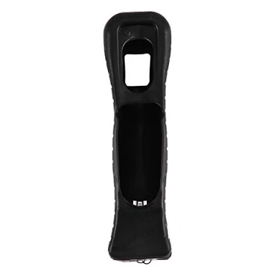 Abbildung von VBESTLIFE Motion Plus MotionPlus Sensor Adapter + Silikon Hülle für Wii Fernbedienung(schwarz)