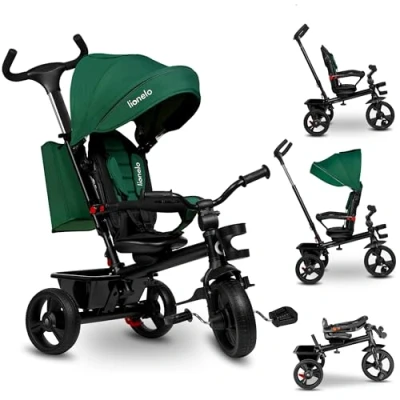 Abbildung von lionelo Dreirad Kinderwagen HAARI, Elternlenkung, Zusammenklappbar, Tasche /von 18 Monaten bis 5 Jahren