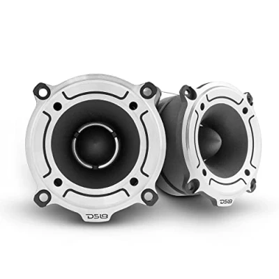 Abbildung von DS18 Pro TW120 Super Bullet Hochtöner in Silber, 7,6 cm Aluminiumrahmen und Membran, 240 W, max. 120 W RMS 4 Ohm, eingebaute Frequenzweiche sind die besten auf dem professionellen
