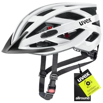 Abbildung von uvex i vo 3D Leichter Fahrradhelm für Damen und Herren individuelle Größenanpassung erweiterbar mit LED Licht White 56 60 cm
