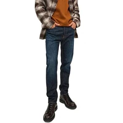 Abbildung von Jack &amp; Jones Jjimike Jjwood Jeans Straight Leg, Herren, Größe: 33x32, Blue denim
