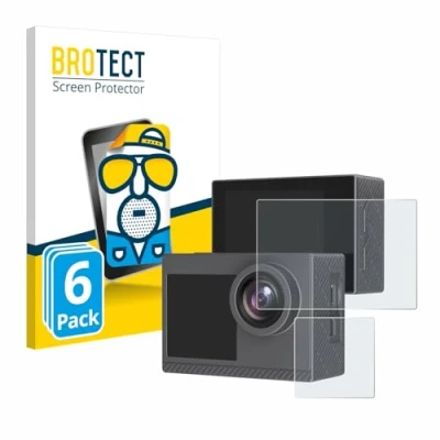Abbildung von BROTECT Entspiegelungs Schutzfolie für Akaso Brave 4 Pro (6 Stück) Matte Displayschutz Folie, Anti Reflex, Fingerprint