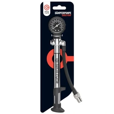 Abbildung von Optio Cycle Dämpferpumpe Fahrrad 600 PSI 40 Bar Fahrradpumpe mit Manometer Hochdruckpumpe Gabelpumpe Luftpumpe Passend für Stoßdämpfer Rockshox, Fox, Manitou