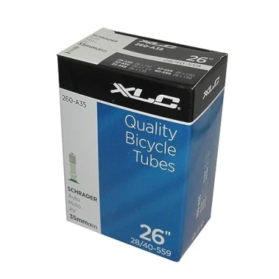 Abbildung von XLC Unisex Erwachsene Fahrradschlauch 26 x1.0/1.5 25/40 559 AV 33mm VT A26, Schwarz, One Size
