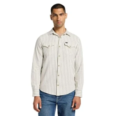 Abbildung von Lee Clean Western Shirt Hemd, Herren, Größe: XXL, Ecru