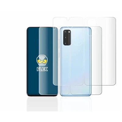Abbildung von BROTECT 2 Stück Full Cover Schutzfolie für Samsung Galaxy S20 5G (Display+Rückseite) Screen Displayschutz Folie [3D Curved, Kristall Klar]