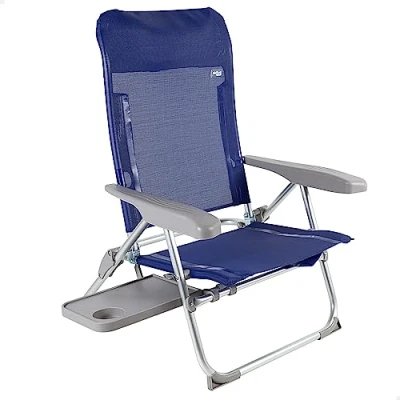 Abbildung von AKTIVE Beach klapphlle, ALU + TEXTILENE 2X1, Blau C/Tisch