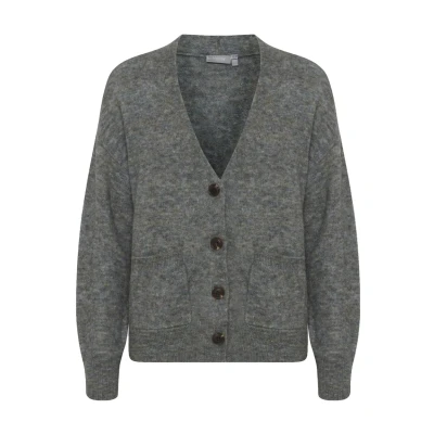 Abbildung von Fransa Fremdebbi 2 Cardigan Strickjacke, Damen, Größe: Large, Desert sage melange