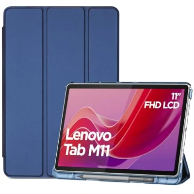 Abbildung von ProCase Hülle für 11&quot; Lenovo Tab M11 2024 mit Stifhalter, Ultra Dünn &amp; Leicht Smart Case Cover Navy