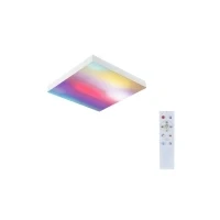 Abbildung von Paulmann 79904 LED Panel Velora Rainbow eckig incl. 1x13,2 W dimmbar dynamicRGBW Farbsteuerung Weiß Metall Deckenleuchte 3000 K