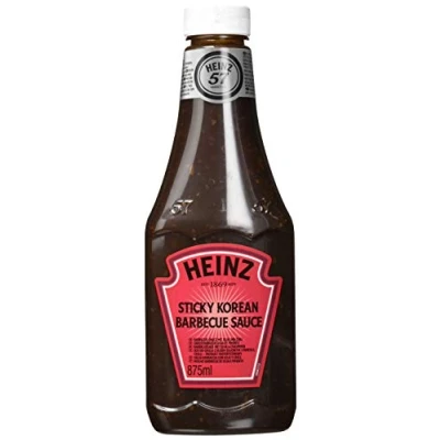 Abbildung von Heinz Sticky Korean Barbecue Sauce nach asiatischer Art in Kopfsteherflasche 1 x 875 ml