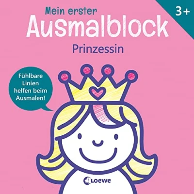 Abbildung von Mein erster Ausmalblock Prinzessin: Fühlbare Linien helfen beim Ausmalen! Malblock für Kinder ab 3 Jahre