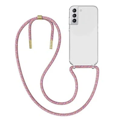Abbildung von MyGadget Handykette für Samsung Galaxy S21 [ Hülle mit Band abnehmbar &amp; verstellbar ] Handyhülle Handyband zum Umhängen Schnur Case Schutzhülle Bunt