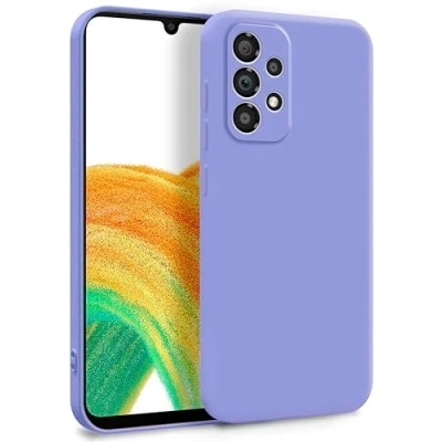 Abbildung von MyGadget Hülle für Samsung Galaxy A33 5G Zweilagige Handyhülle mit Kameraschutz Cover Innenfutter &amp; Silikon außen Flieder