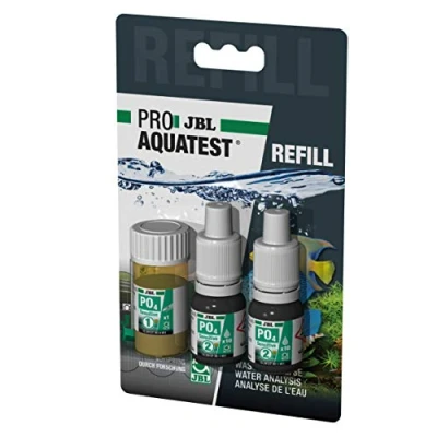 Abbildung von JBL Wassertest Nachfüller, Für Süß /Meerwasser Aquarien und Teiche, ProAquaTest PO4 Phosphat Sensitiv Refill, 3 Stück