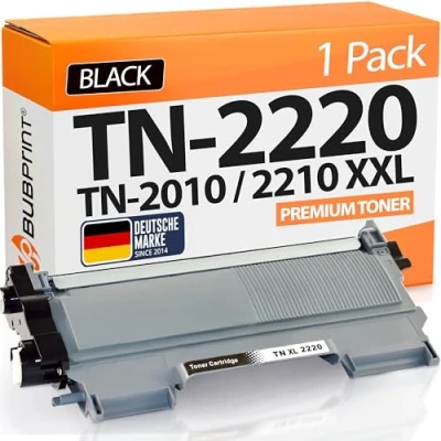 Abbildung von Bubprint XXL Toner kompatibel als Ersatz für Brother TN2220 TN2210 MFC 7360N 7460DN HL 2130 2135W 2240 2240D 2250DN DCP 7055 7055W Fax 2840 2940 Schwarz