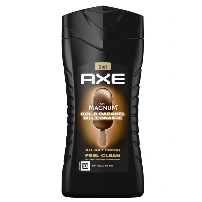 Abbildung von 12x Axe Duschgel für Körper, Gesicht und Haare Magnum Gold Caramel Billionaire 250ml