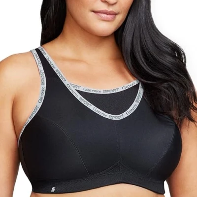 Abbildung von Große Größen Plusgröße Bustier Sport BH mit bestem Halt ohne Bügel Nr. 1066, Grau, 75I